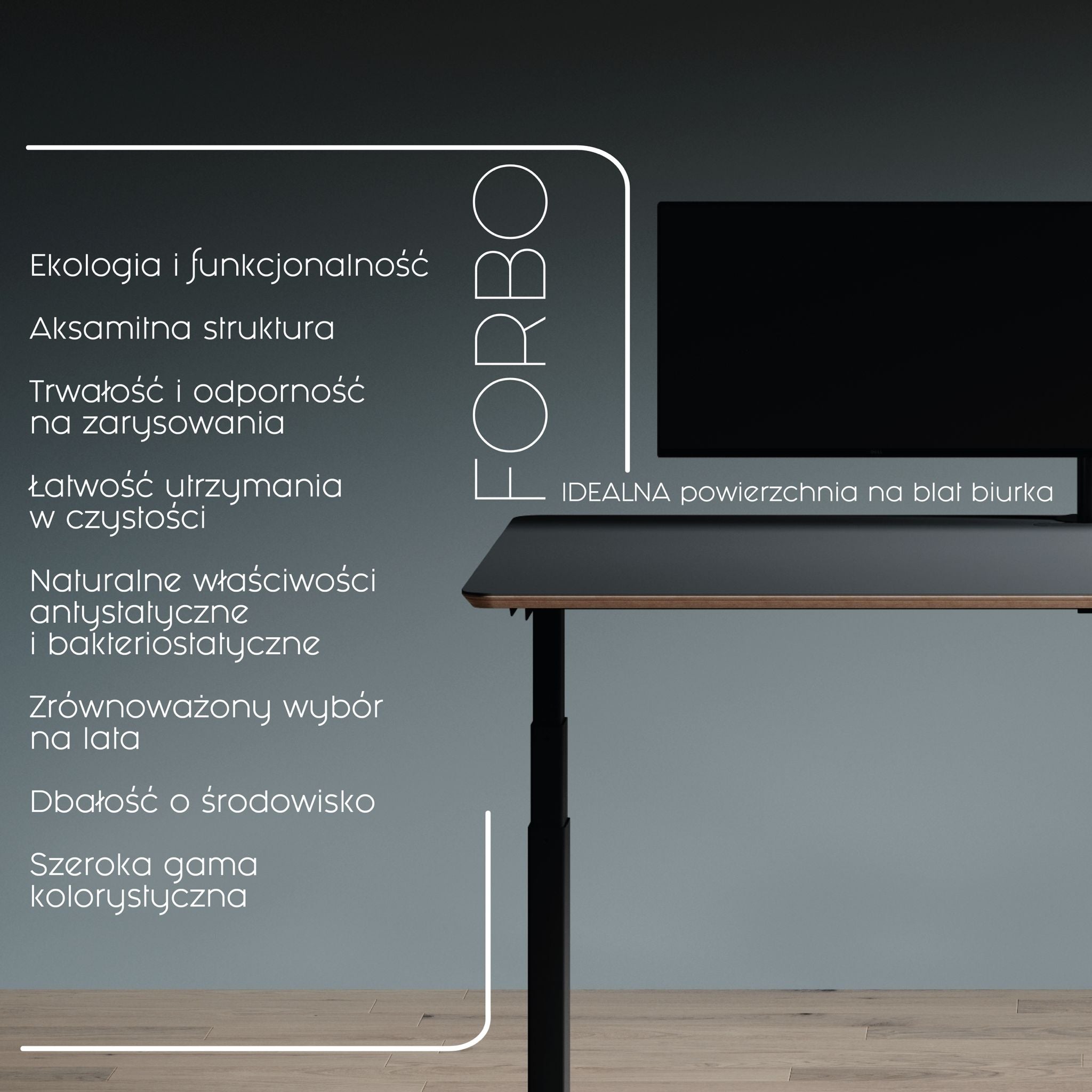 Linoleum -idealna powierzchnia na blat biurka – Deskwise