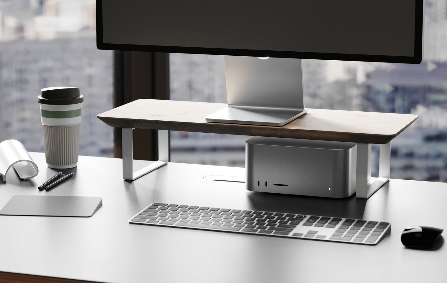 Monitor Shelf - Fin